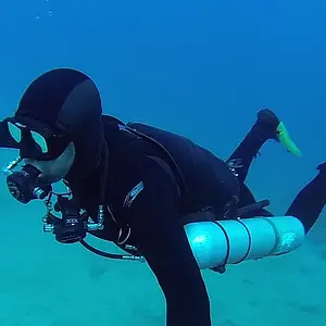 Side mount configuration 2 x40 alu.
very low resistance ideal low consumption setup for DPV (diver propulsion vehicle)
