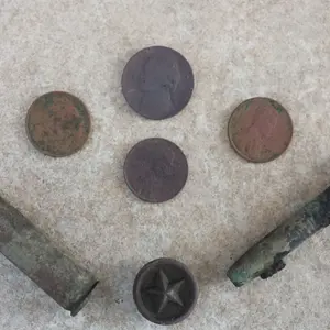 20150702 201940  Old VFW  2 hr  with new coil.  1940 nickle, 3 wheats 1930,37, & 53.  $0.08