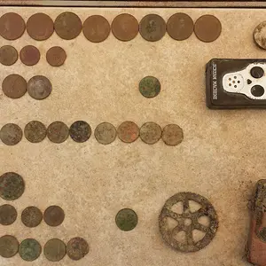 20150704 171013  Property across from HS  8 quarter coin spill, 1941 wheat. 3 hr   Brown house for sale 1935 wheat  .5 hr  $3.09