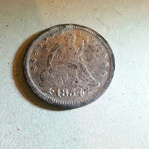 1854 Seated Liberty Quarter