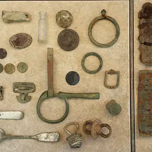 20150910 173221  Sherry's house, 1897 IHP, 1917-S Merc, 3 wheats 1920 S or D, 34 and a toasted 1920 I think.  Also pulled a cool carved lead bird head