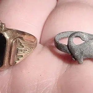 SEPT.16TH NOON KEEPERS - 1949 GOLD CLASS RING - SILVER DINO RING