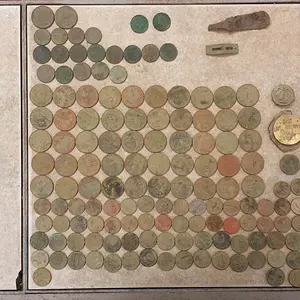 20150927 155411  Roy's house hunt 4, 2 IHPs   8 wheats 1917, 20, 29, 30, 46, 54Dx2, & 55D.  Honey Hole.  4.5 hrs  $17.33