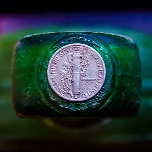 First Mercury Dime - 1942 dug on 10-7-15 downtown Raleigh