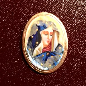 Hungarian Catholic Pendant - 14K plated