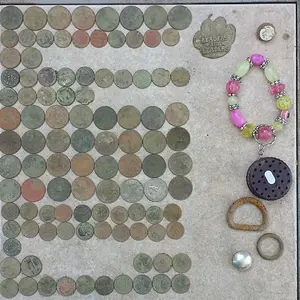 20151010 161001  Clad Honey Hole, 1 wheat 1955D.   Used both F75 top coins and LRP Lower coins.  4 hrs  $13.68
