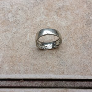 20151024 161226(0)  Silver ring made from a coin.