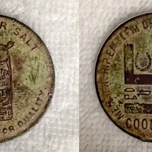 Salt Token from 1920's found in an abandoned lot.