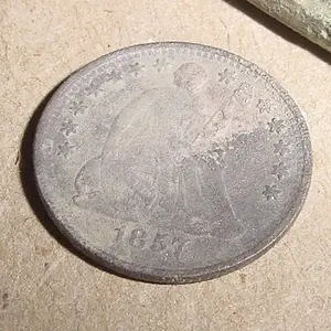 1857 1/2 DIME
