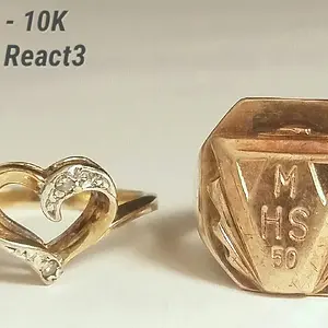 Found in a park. Both rings, were with in feet of each other. 
Roughly 4-6"deep. Hopefully I can find the owner of the class ring. He or she would be 