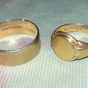 Crazy night hunt... started at 2 am and took a break at 10 am.  I was on a  home town metal detecting adventure. Found these a few feet from eachother