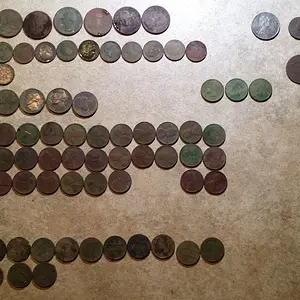 20151120 184744  Shawn's House Coins.  28 wheats 19??, 16, 17, 35, 37, 40x2, 42, 43S, 44, 45x5, 46x2, 50, 51D, 52Dx2, 53D, 54D, 55D, 56Dx3, &58D.  3 I