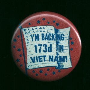 I'm Backing 173rd in Viet Nam 1965 2.75"