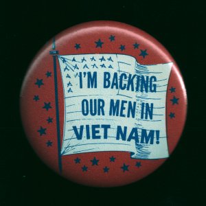 Backing our Men in Viet Nam 1965 2.75"