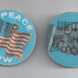 Peace Now & United We Shall Overcome Flasher discs