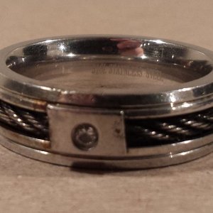 20151221 Stainless Steel Ring found in the waters of Gulfport with the CZ20.