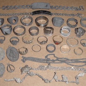 MOST OF MY SILVER JEWELRY FOR 2015 - (SOME IS MISSING BECAUSE IT IS GOING INTO A MUSEUM DISPLAY)