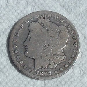 2015 silver coins 002
1897 Morgan Silver Dollar at the Oronoco Park 1915