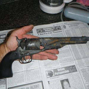 .36 Colt Navy from the lake