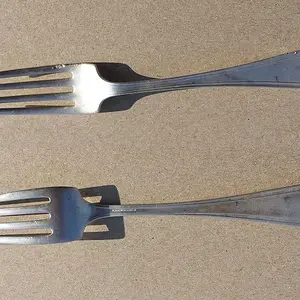 20160123 1.6 oz Sterling Silver Fork monogrammed with an M found in Madison with the F75.