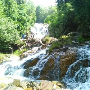 a waterfall in the central highlands