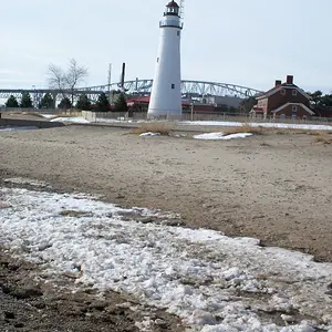 102 8476 Fort Gratiot Lighthouse and Blue Water Bridge