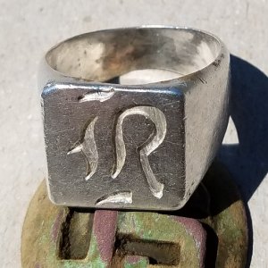20160424 13.4g Silver Ring found in Memphis with the E-TRAC.