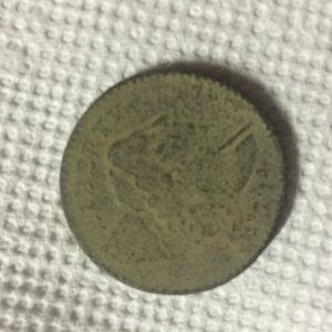 1794 Liberty Cap Cent before cleaning and olive oil soak.