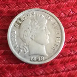 1898 Barber Dime(f)