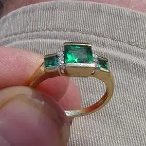 Media '14K EMERALDS - SALTWATER (FLA)' in album 'SOME OF MY OTHER WATER FINDS FROM OVER THE YEARS - FINDS MADE WITH WHITE'S PI PRO - FISHER CZ20 AND'