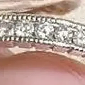14K DIAMOND BAND - WHITE GOLD -SALTWATER (CT)