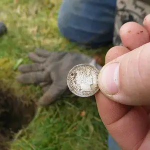 1907 Barber Dime I found along a sidewalk strip.