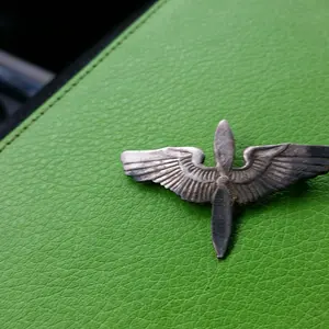 Silver WWII Aviators pin. Found in yard of 1906 house.