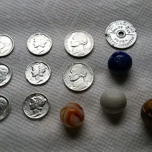 Assorted silvers.