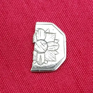 Silver cufflink