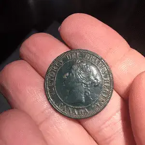 1891 Canada large cent obverse