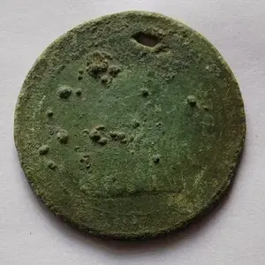 friday 23/09/16

condition = destroyed i tried cleaning it and ruined it thats my lesson to myself 
unknow coin from 1897