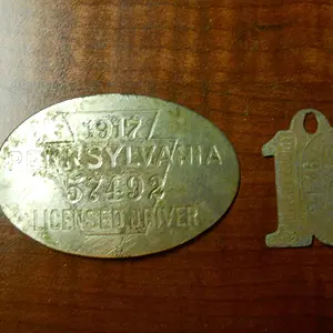 1917 PA drivers license

1916 dog tax tag