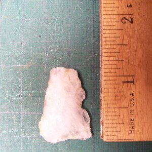 Quartz Projectile Point
Late Woodland Triangle - Madison
European Contact Period
Bethel, CT
2016