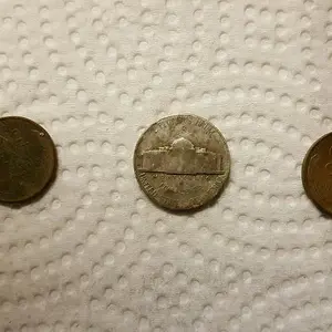 Back of the two wheats and the war nickel.