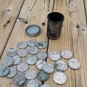 First coin spill found
