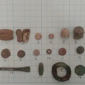 IMAG1580 Lead, grommets, buttons bullets. Jackson County, Ala 2016.