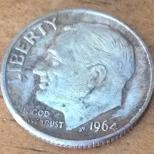 1964D Silver Roosevelt Dime
Found 01/18/17
Columbus, Ms