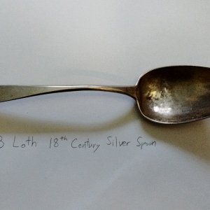 Old English style '13 Loth' silver spoon. 18th century-early 19th century Holy Roman Empire or Austrian Empire.