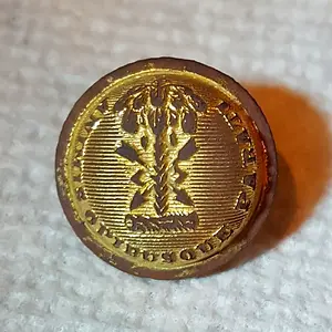 South Carolina staff officers' cuff button.  Probably post-Civil War.