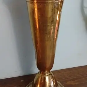 (Dump Find) PFC William T. McLeod was killed in action in Germany during the start of the Battle of Halle on April 13th 1945. This brass vase was like