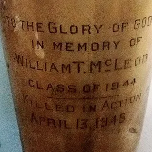 (Dump Find) PFC William T. McLeod was killed in action in Germany during the start of the Battle of Halle on April 13th 1945. This brass vase was like