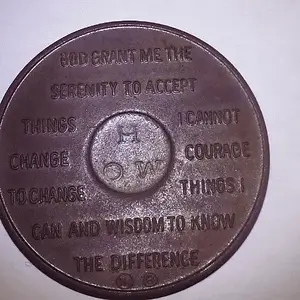 Back side
7 years of continuous sobriety,
