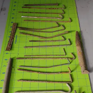 Tent pegs from a scout camp.  LOL
