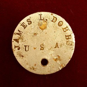 World War I era dog tag